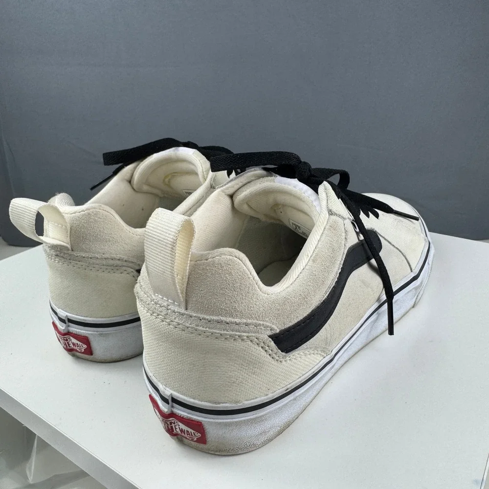 Vans Filmore Sneakers Mens 9 Cream Black Suede Canvas Low Top Skate Shoes 721454